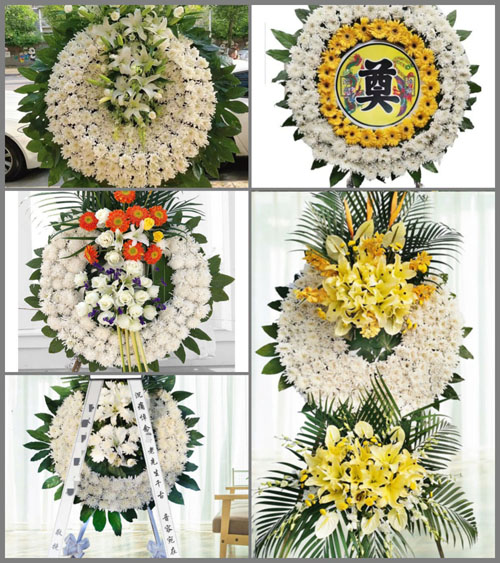 山东济宁任城区安居街道十里东村花圈速递